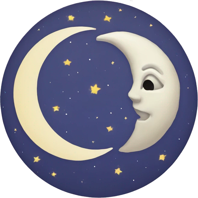 Tarot card the moon emoji