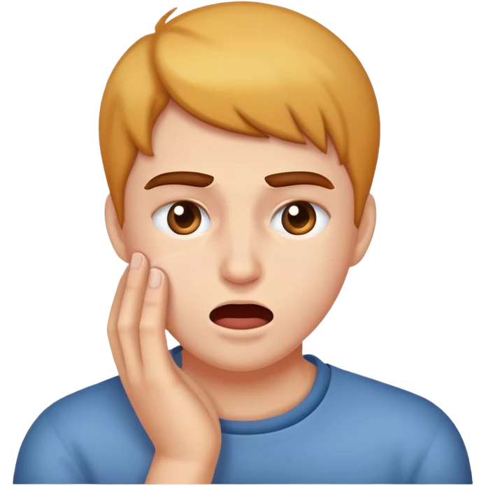 😮 бьет себя по щеке emoji