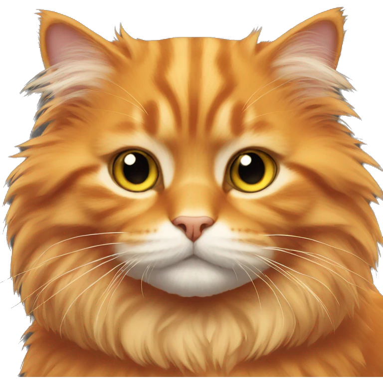 Orange fluffy cat emoji