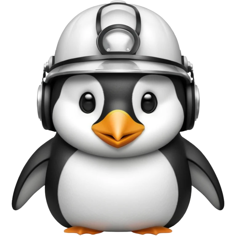 penguen kasklı emoji