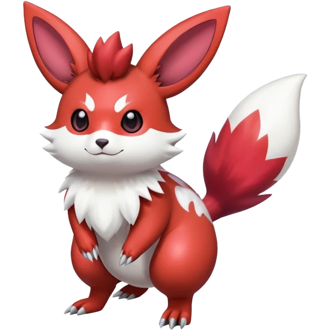 Shiny Furret-Flareon-Minccino-Zangoose-Hybrid (Full body) emoji