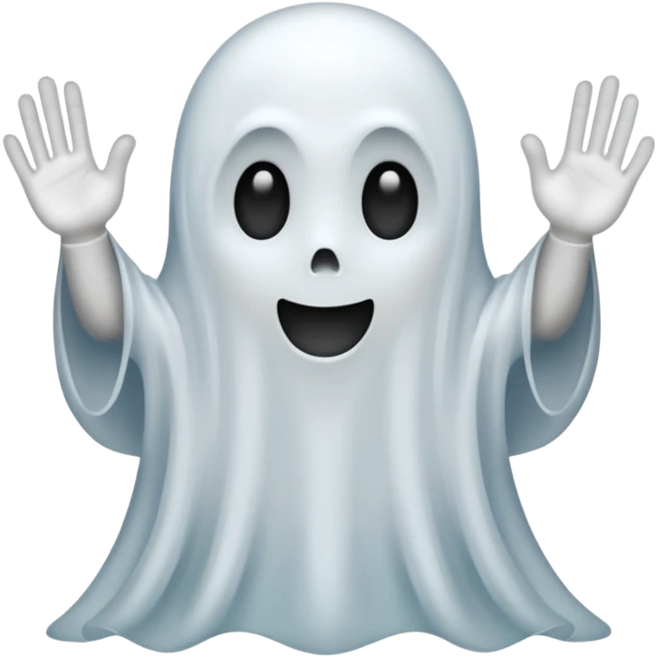 A ghost saying 67 emoji