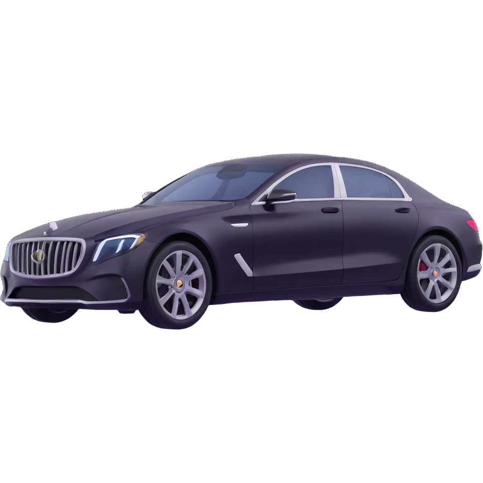 luxury car with a transparent film covering it, elegant and minimal, premium look emoji