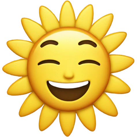 Sunshine emoji