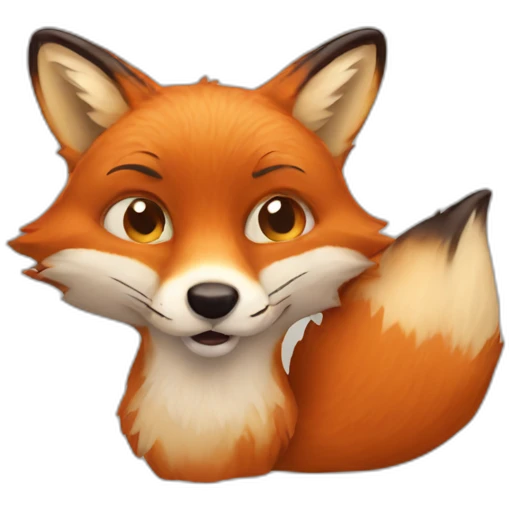 Fox distorted emoji