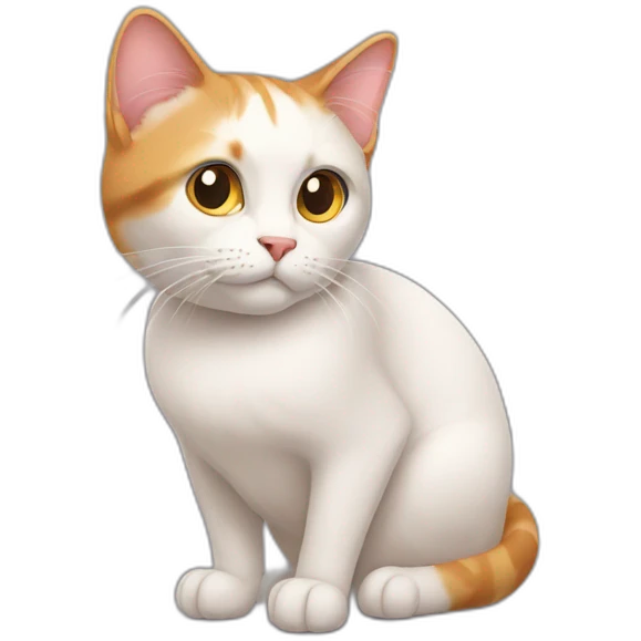 cat in waiting pose emoji