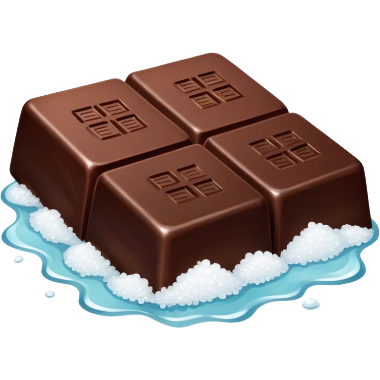 dark chocolate with sea salt emoji