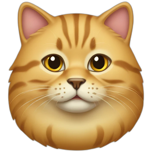 Fat golden Gila cat emoji