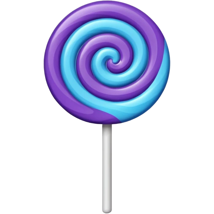 lolipop roxo e azul emoji