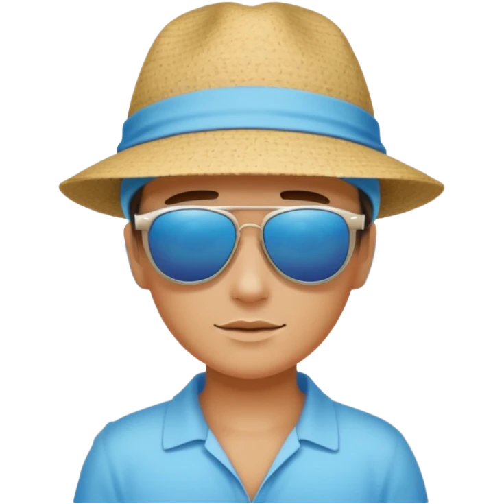 create a chill beach day emoji
