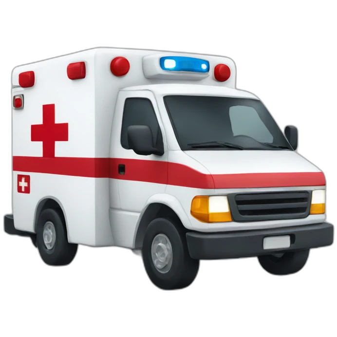 ambulance red cross emoji