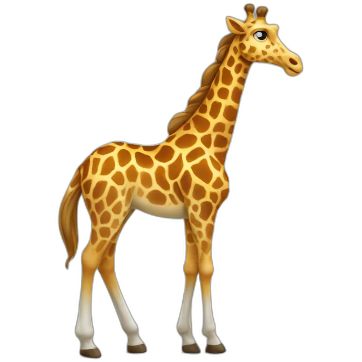 chevale sur une girafe emoji
