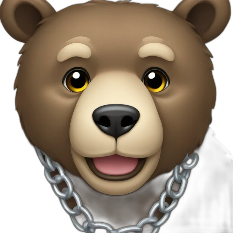 bear-wearing-a-chain emoji