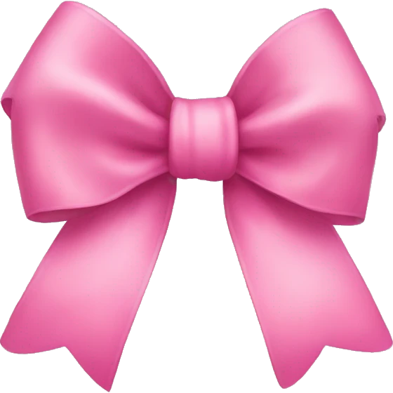 Pink bow emoji