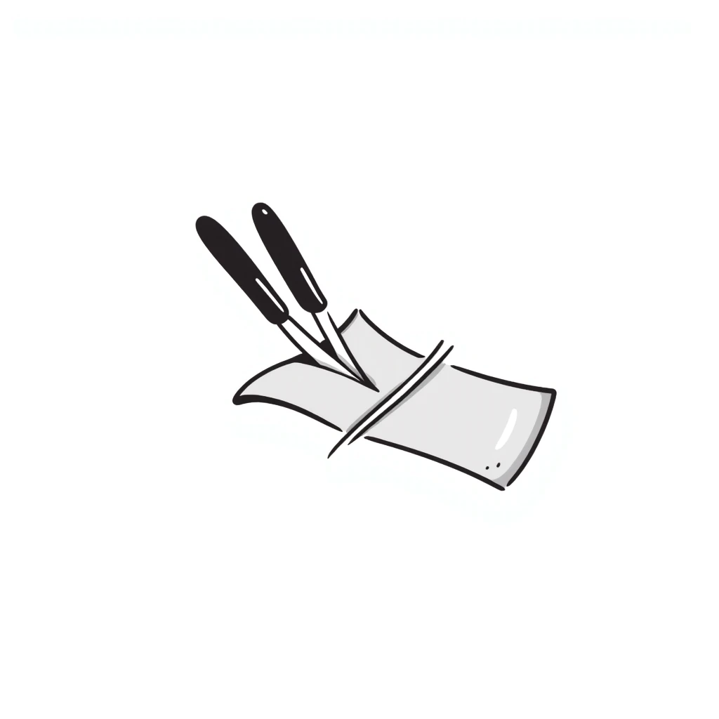 tijeras cortando papel emoji