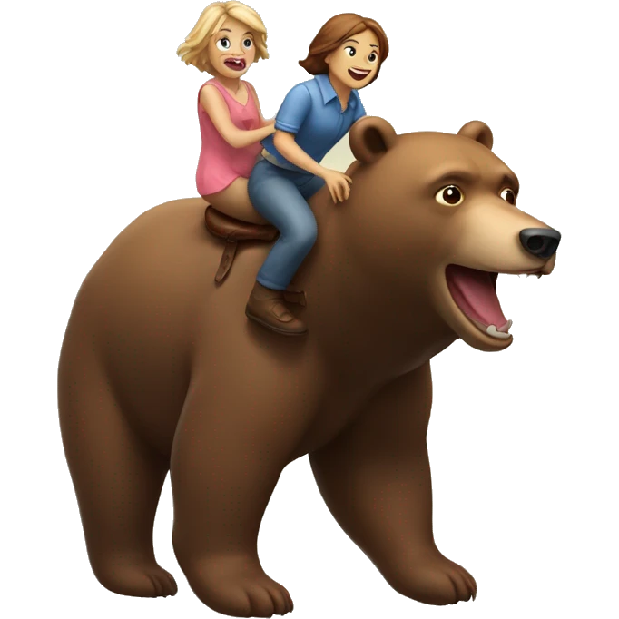 Putine riding a bear emoji