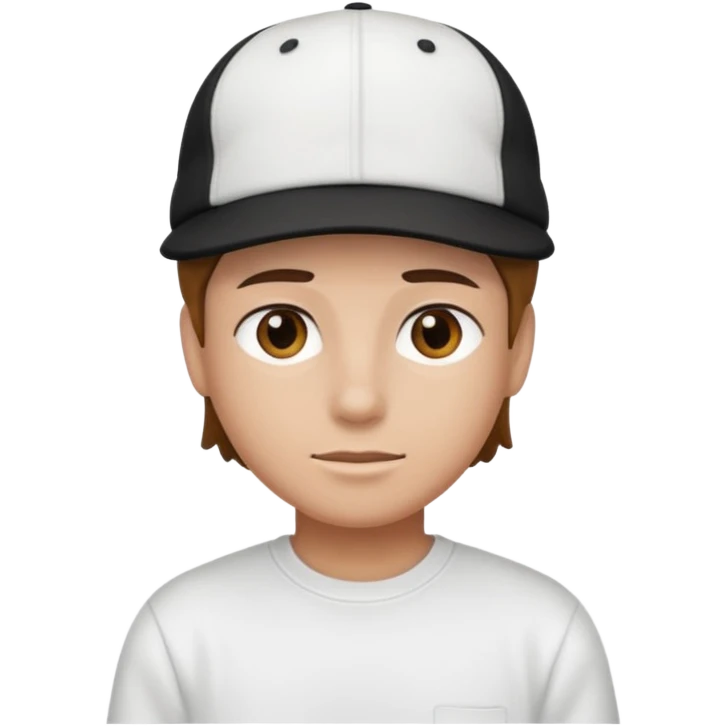 Creme un emoji con gorra hacia tras como cholo emoji