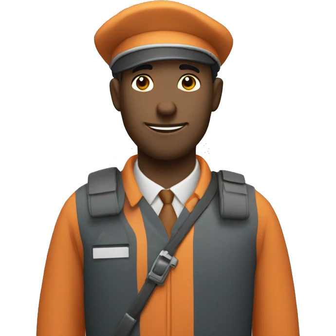 Postman with letter emoji