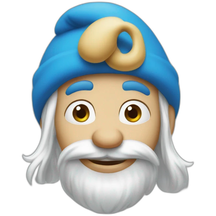 A smurf emoji