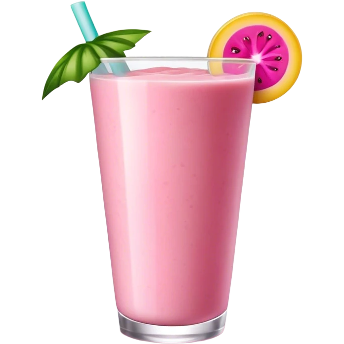 pink tropical smoothie emoji