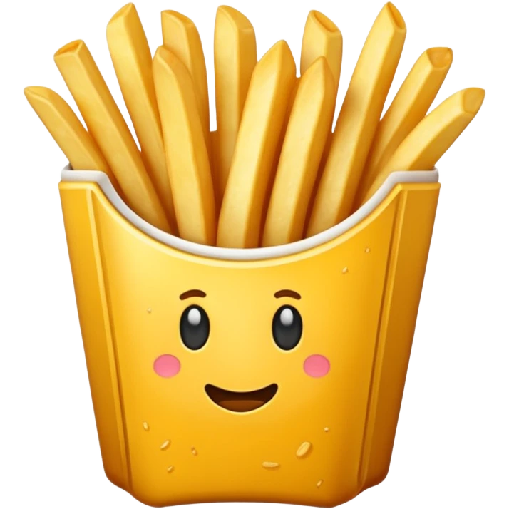 just french fries with nothing on the box emoji