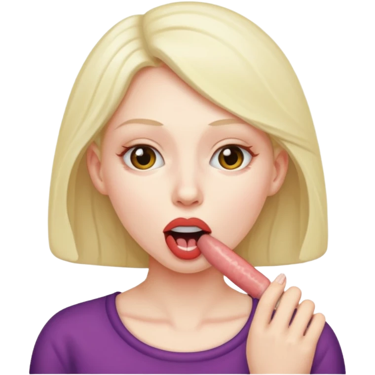 woman sucking penis emoji