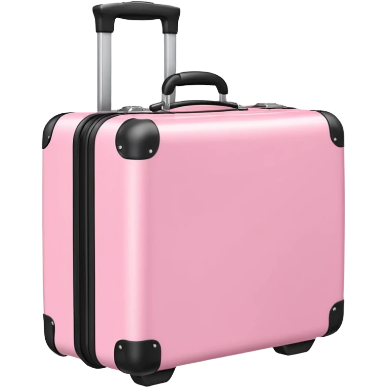 Maleta rosa de viaje  emoji