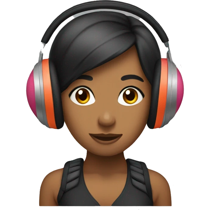 Headphones coquette emoji