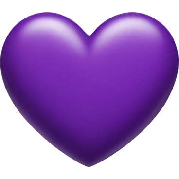 purple  heart emoji