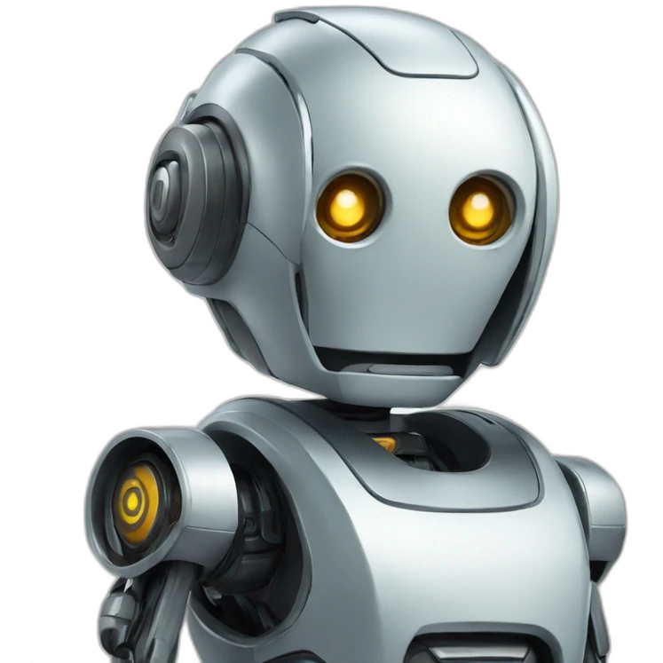 Robot-say-hi emoji