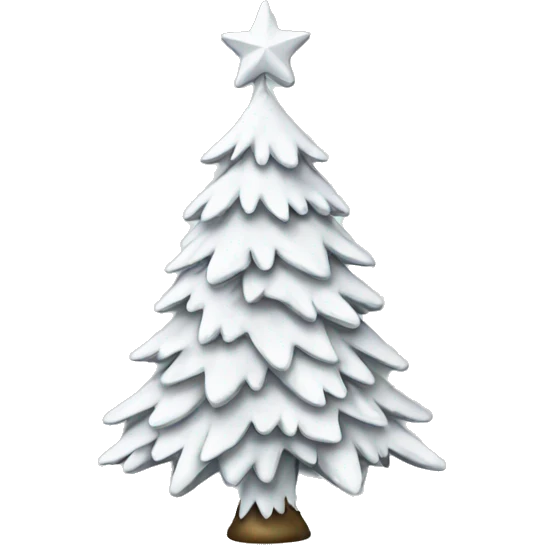 White christmas tree emoji