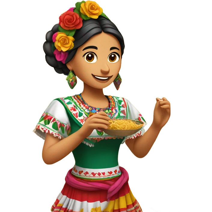 Mexican girl life style emoji