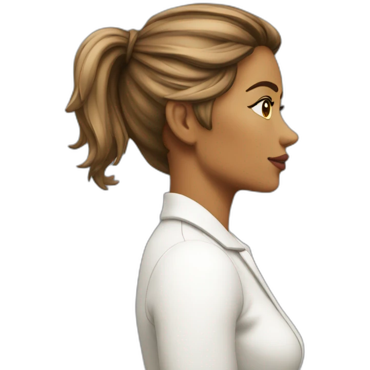 Sexywoman side profile emoji