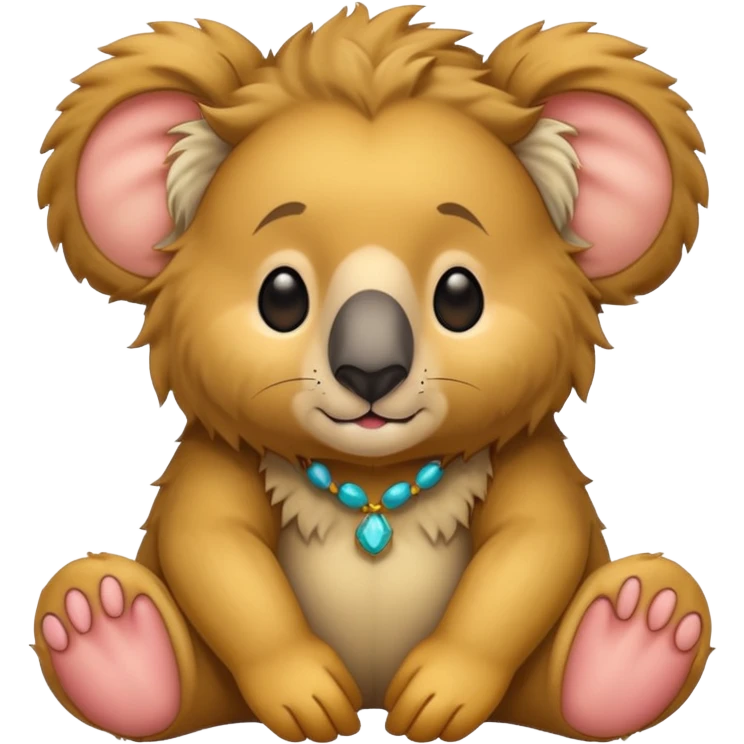 Half koala bear and half lion 🐨🦁 emoji