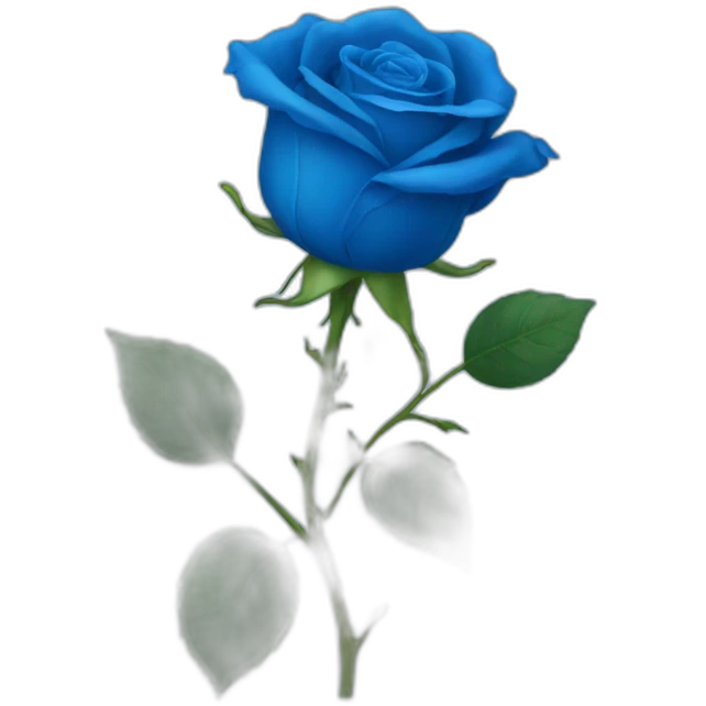 blue rose emoji