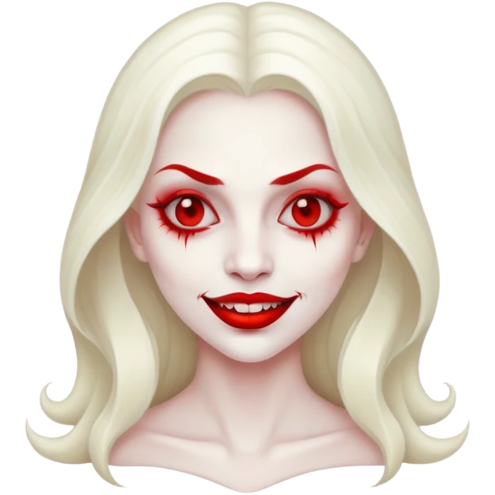 vampire woman with vampire teeth emoji