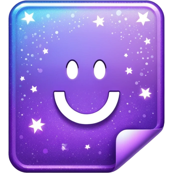 glitter documento confirmed purple mark emoji