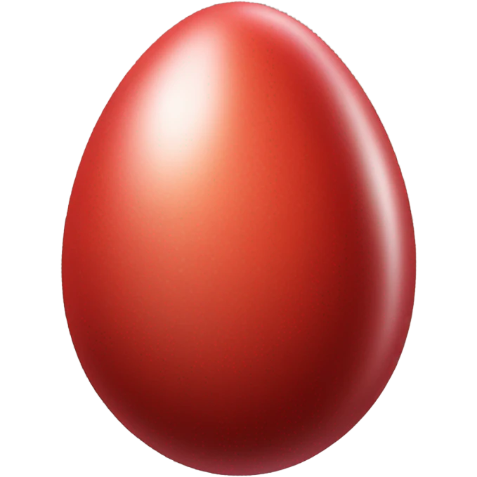 Red egg emoji