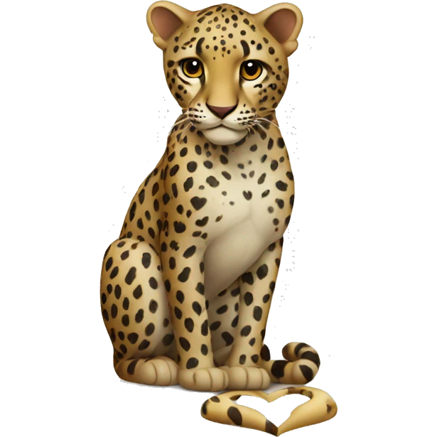 Cuore leopardato  emoji