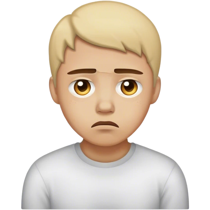 Upset, sad and hopeless emoji