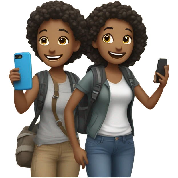 Bestfriends traveling emoji