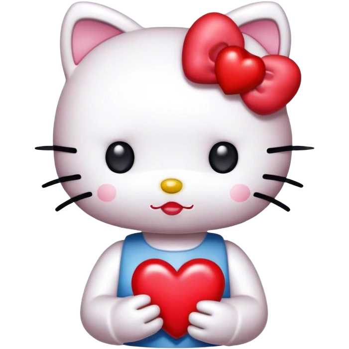 Hello kitty cuore emoji