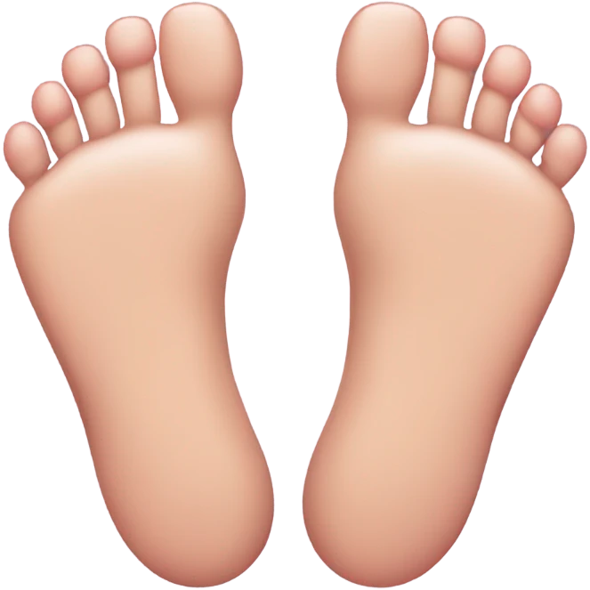 Foot with pinky toes ceosing emoji