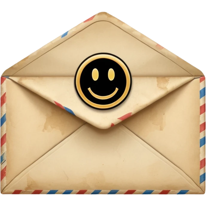 postmark, envelope with a visible postmark emoji