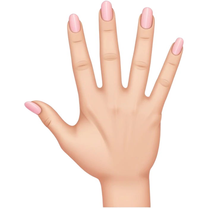 pink and ring finger down , middle and pointer finger up ,thumb sticking out the the side emoji