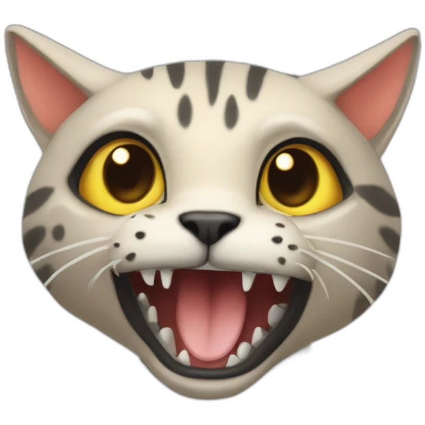 dinozorun ustunde kedi emoji
