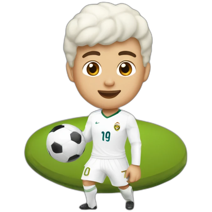 Ronaldo sur une chèvre emoji