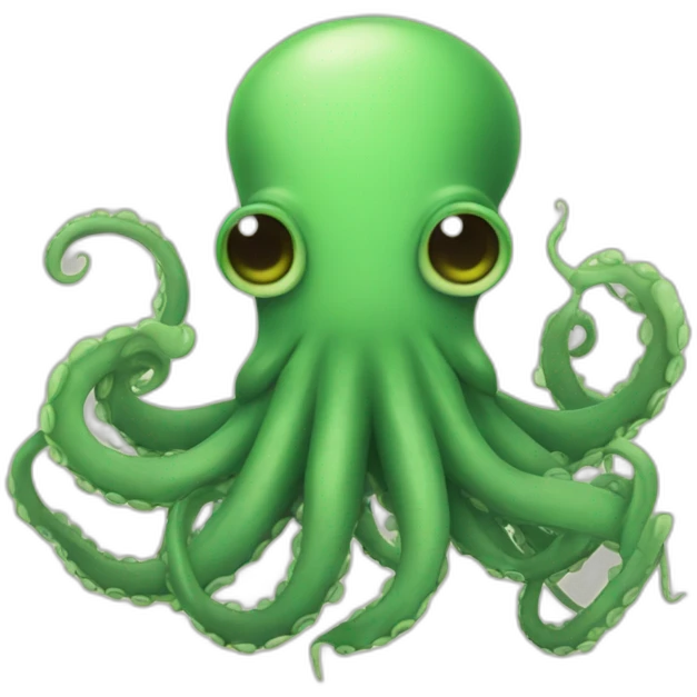 Cute kraken Holding a Sign in his tentacles emoji