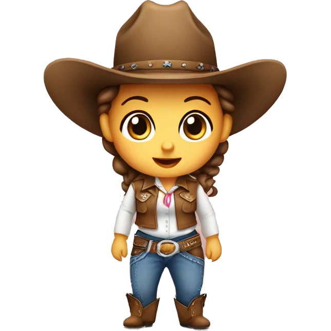 Cowgirl baby emoji
