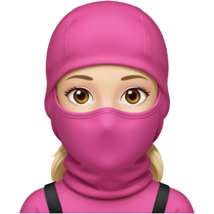 Pink Balaclava female emoji